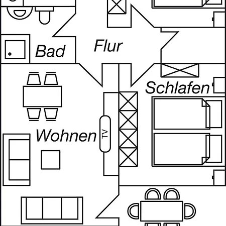Objekt-nr 211 - Ort - Nordmeerstrasse Apartamento